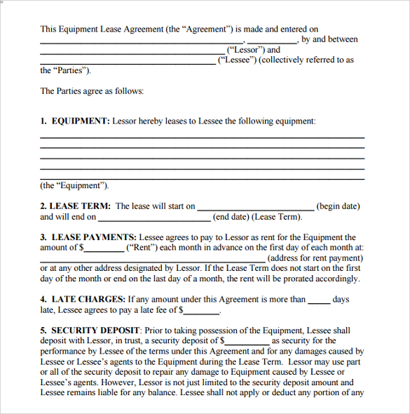 digital marketing room lease agreement