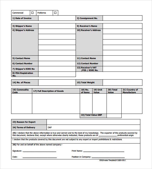 simple invoice template pdf