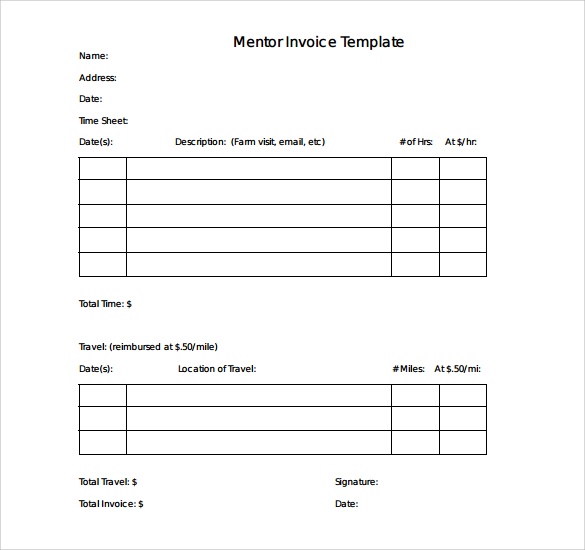 free editable invoice template pdf