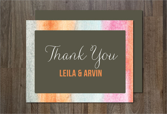 wedding thank you note cards