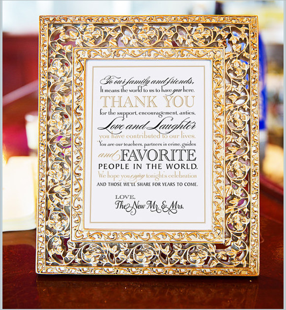 FREE 9 Sample Wedding Thank You Note Templates In PSD EPS PDF