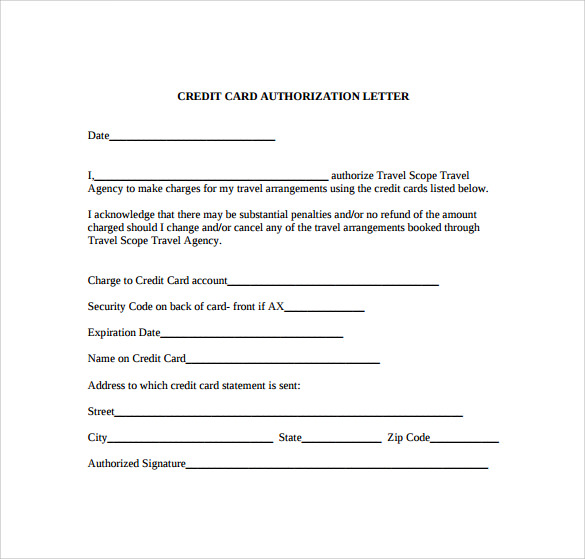 sample credit card authorization letter pdf