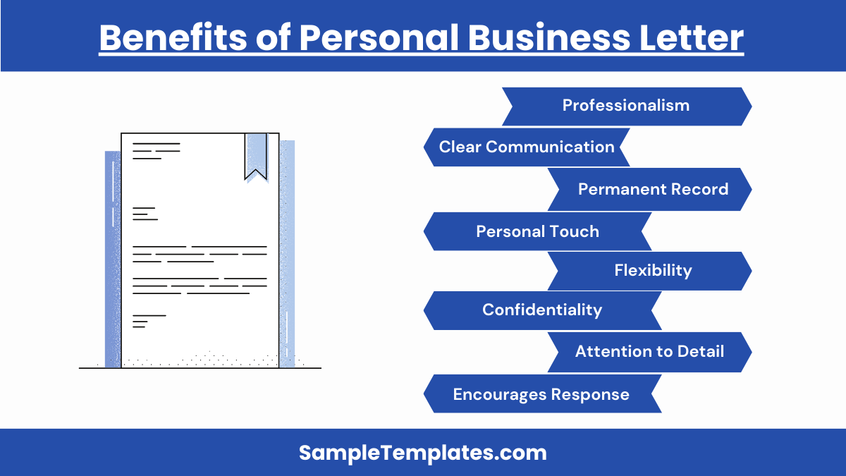 benefits of personal business letter