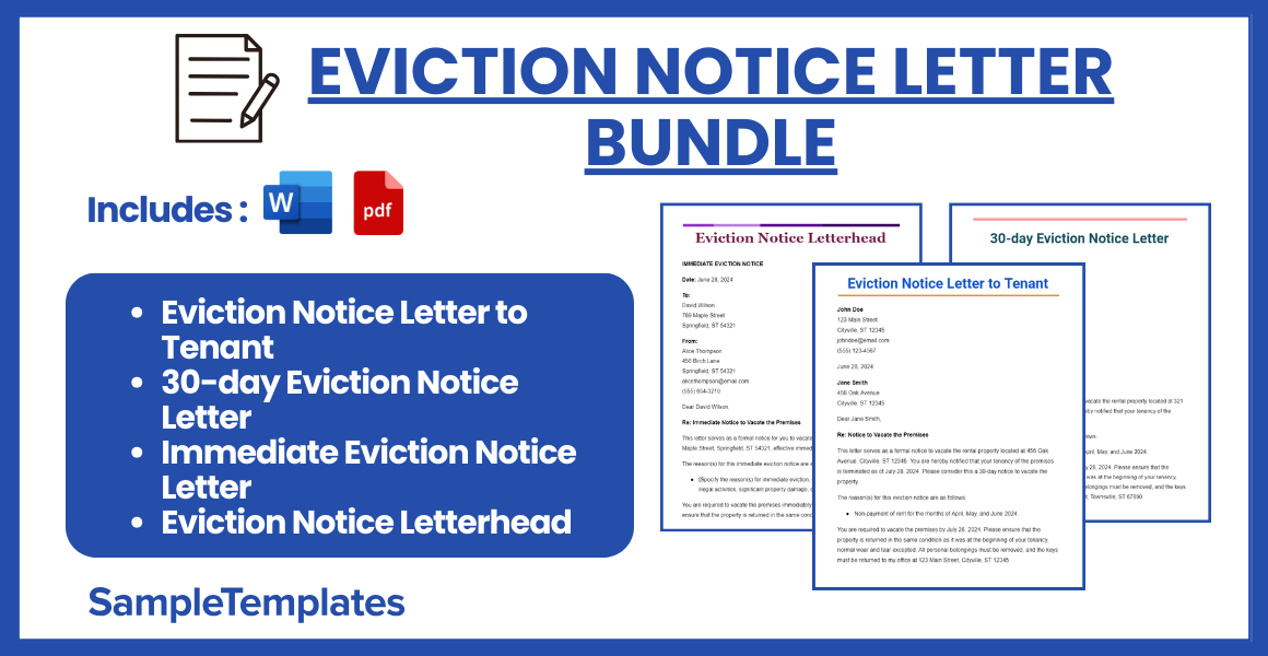 eviction notice letter bundle