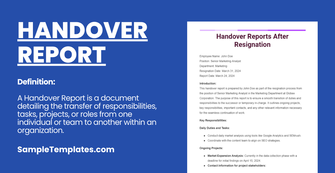 handover-report