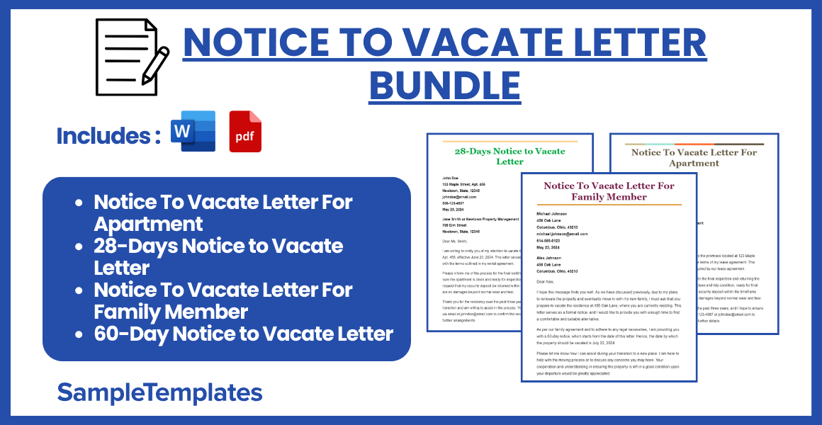 notice to vacate letter bundle