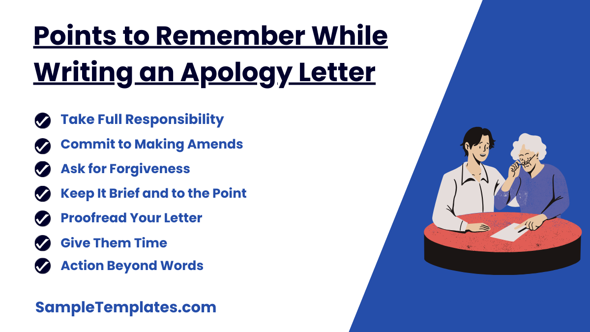 points to remember while writing an apology letter