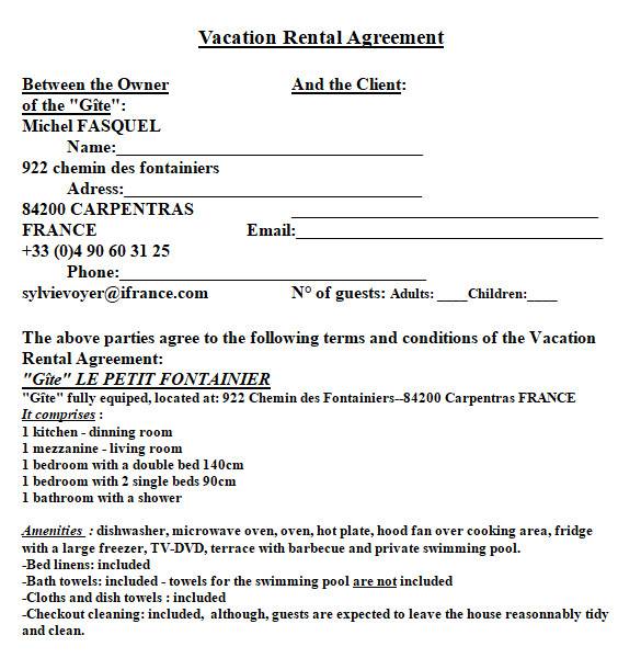 free 8 vacation rental agreement samples in pdf ms word