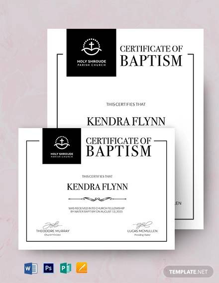 simple baptism certificate template1