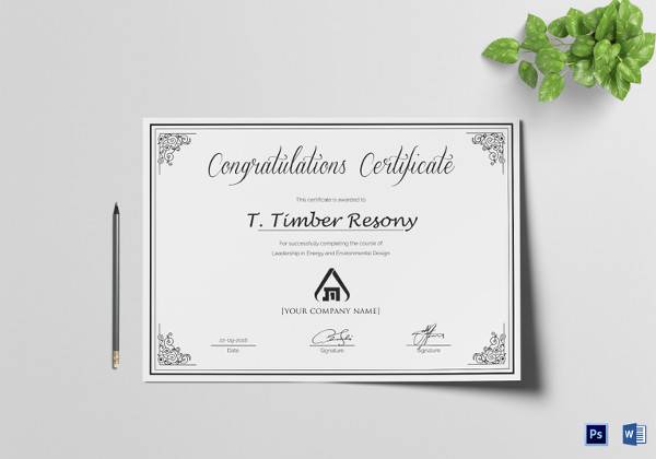 microsoft word certificate template download