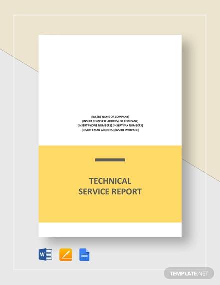 technical service report