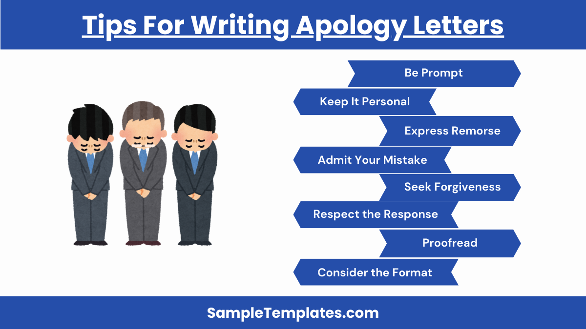 tips for writing apology letters