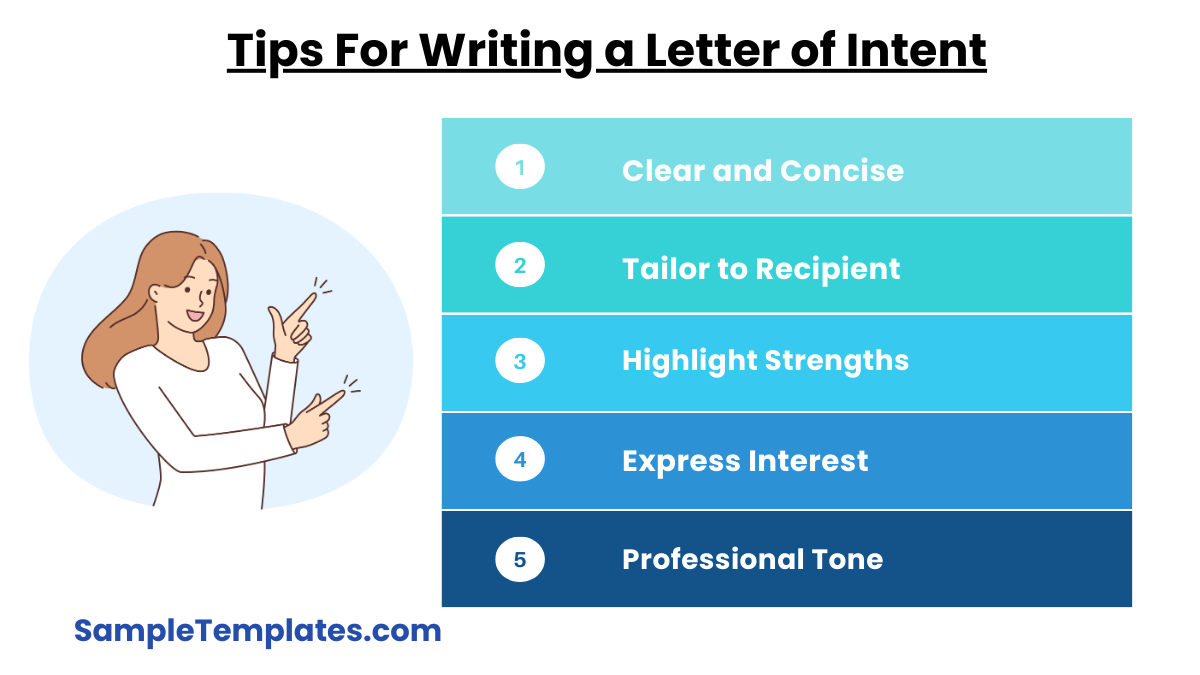 tips for writing a letter of intent