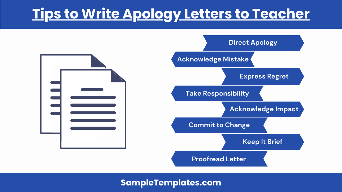 tips to write apology letters to teacher