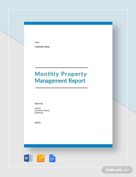 FREE 22 Sample Monthly Management Report Templates In MS Word Apple 