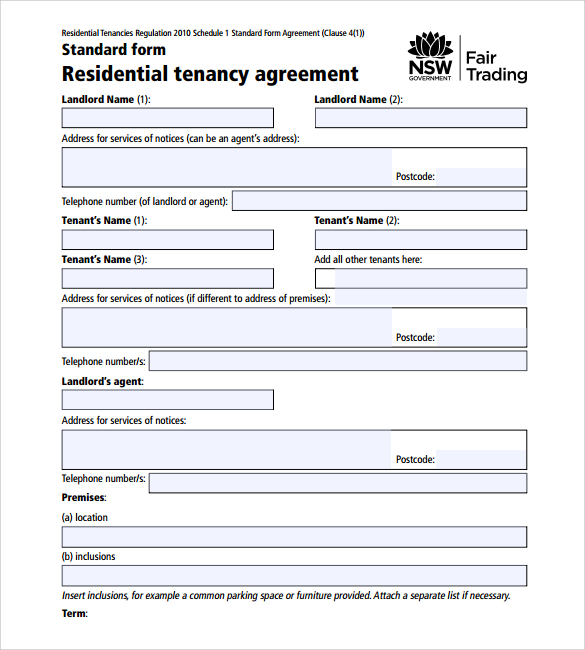 free 11 printable lease agreements in pdf ms word