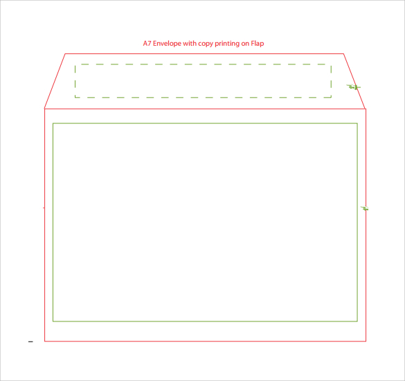 A7 Envelope Template Printable