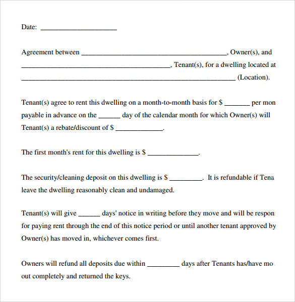 FREE 13 Sample Basic Rental Agreement Templates In PDF MS Word Excel