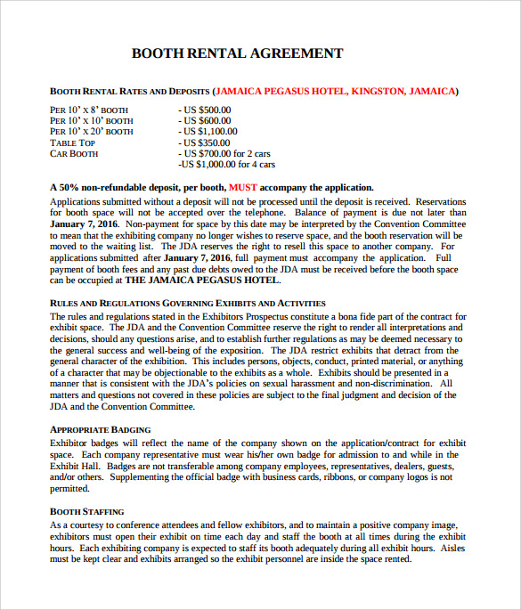 Photo Booth Contract Template