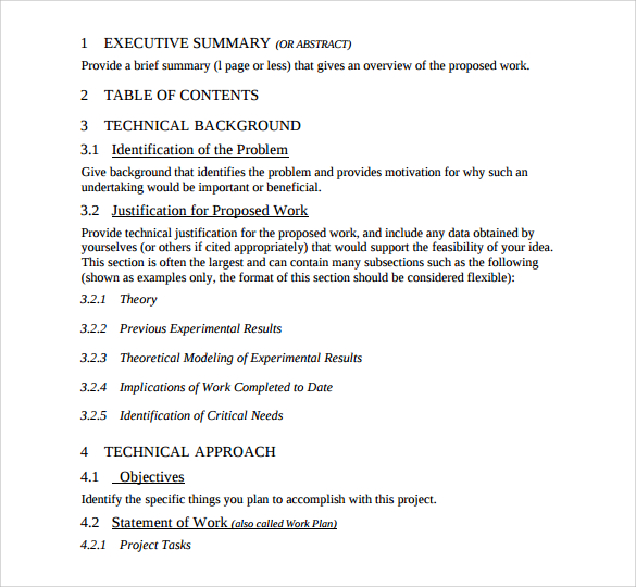 FREE 10  Sample Technical Proposals in PDF MS Word Pages Google Docs