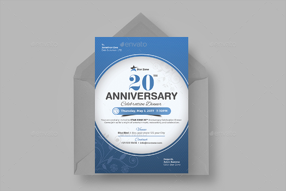 amazing anniversary invitation template 