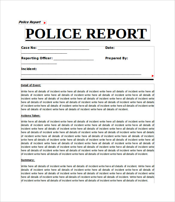 11+ Sample Crime Reports PDF, Word Sample Templates