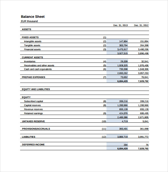 income statement sample