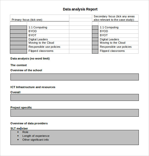 best data analysis report template