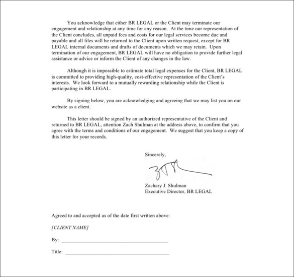 client legal termination letter