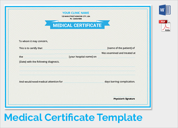 Sample Medical Certificate 36 Download Documents In Pdf Word