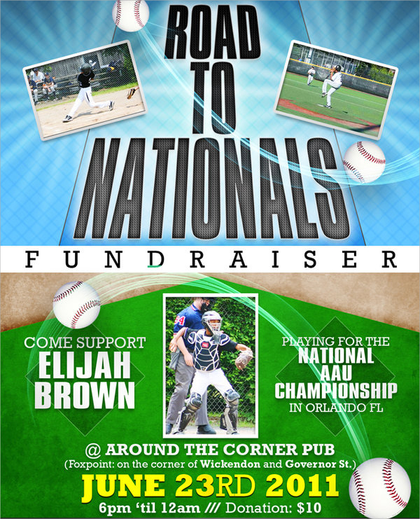 road to national fundraiser flyer