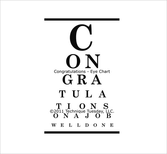 Printable Eye Chart Test your eye sight with this free printable eye