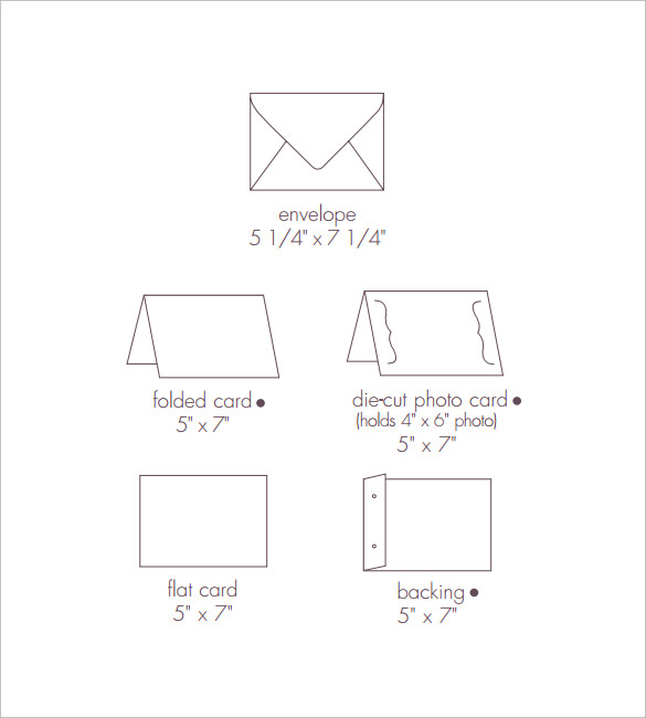 5x7 Envelope Template HQ Printable Documents