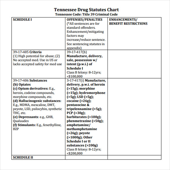 FREE 7 Sample Drug Classification Chart Templates In PDF