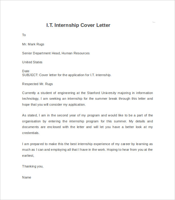 Externship cover letter