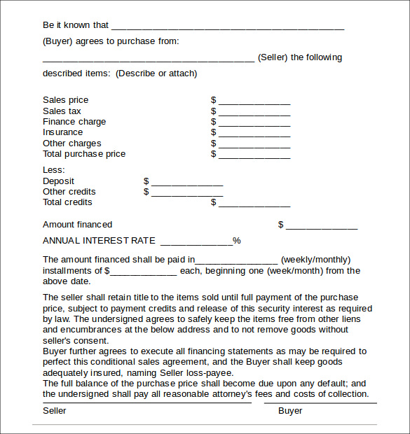 6+Vehicle Purchase Agreement Letters | Sample Templates