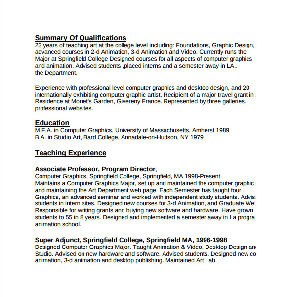 graphic design resume download in pdf