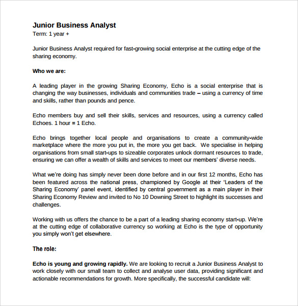 Business Analyst Documents Templates