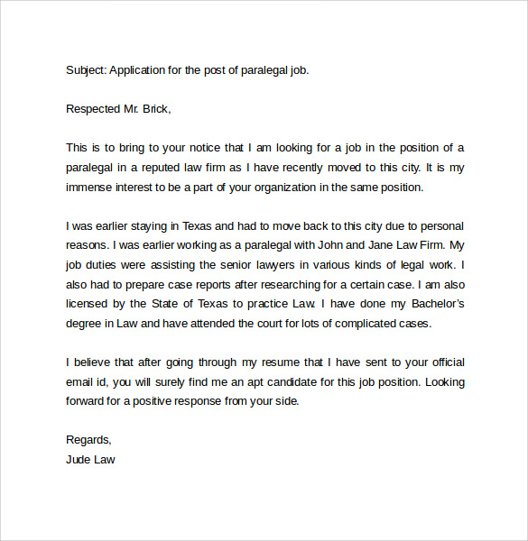 Email Cover Letter Example 10 Download Free Documents In Pdf Word