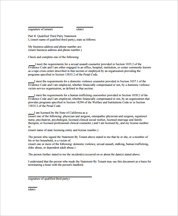 early lease termination agreement