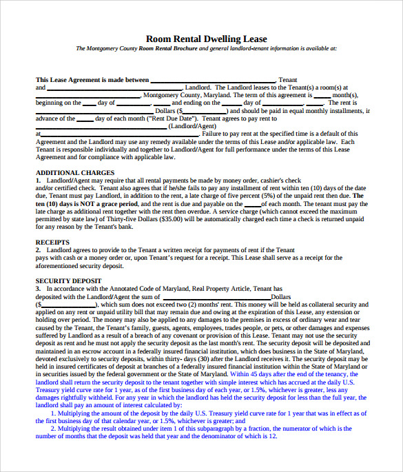 rental lease agreement free pdf download