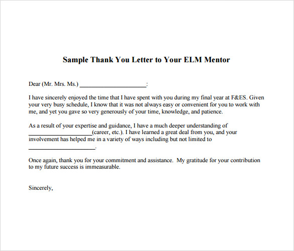 FREE 6+ Sample Thank You Note to Boss in PDF MS Word