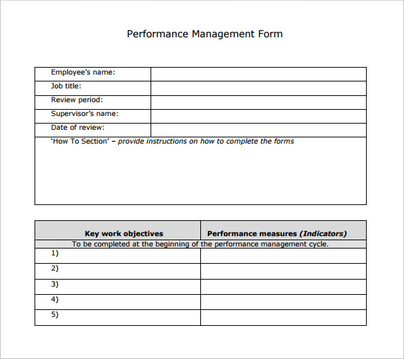 Sample Performance Review Template - 7+ Documents in PDF , Word