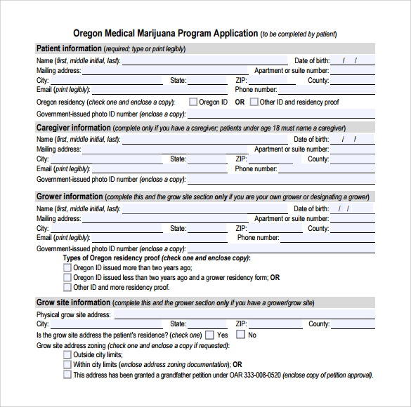 8-medical-application-forms-samples-examples-format-sample-templates