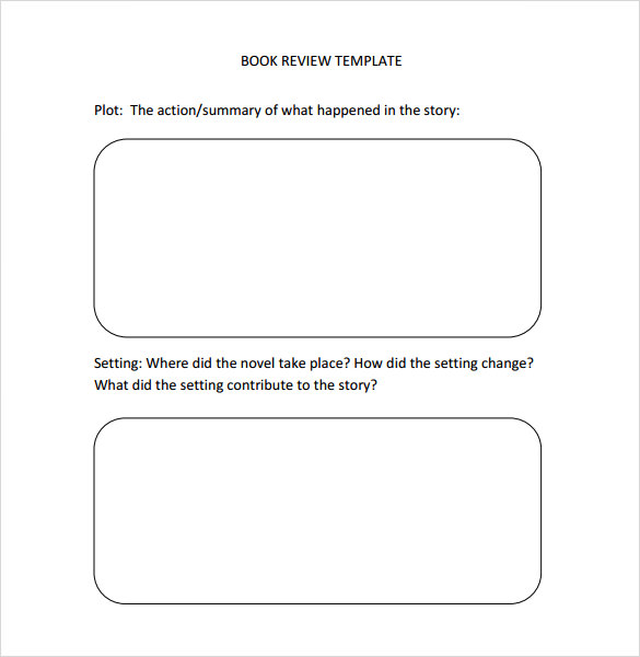 sample book review template