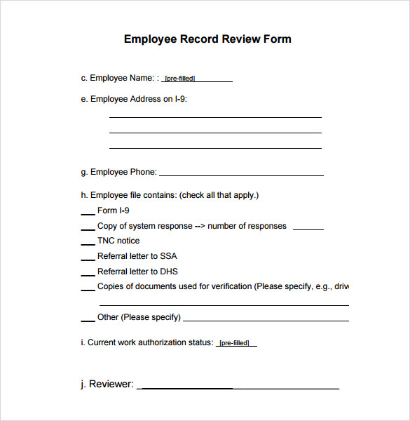 employee performance review pdf