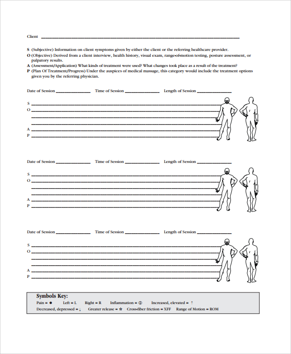 massage soap note example