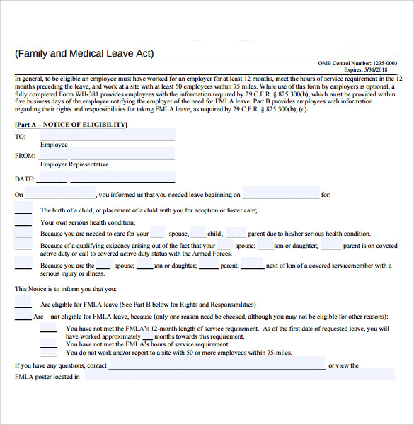 FREE 10 Sample FMLA Forms In PDF