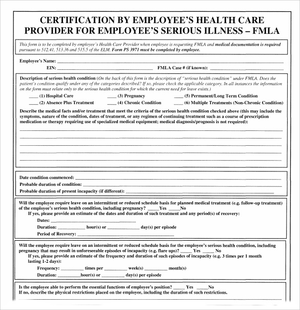 FREE 10+ Sample FMLA Forms in PDF