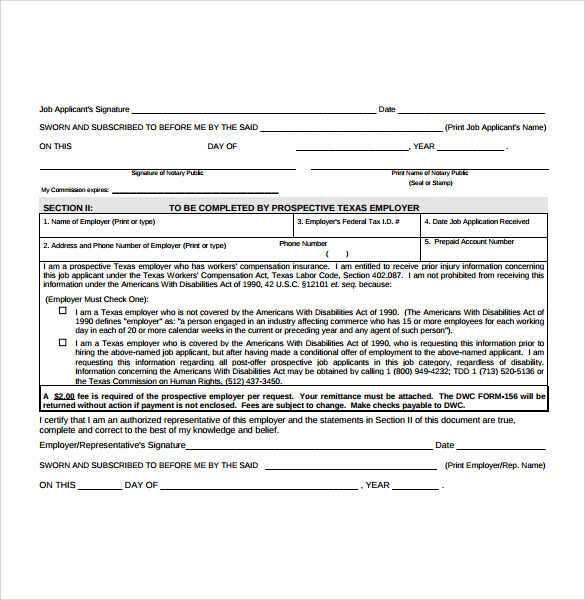 FREE 8+ Employment Authorization Forms in PDF
